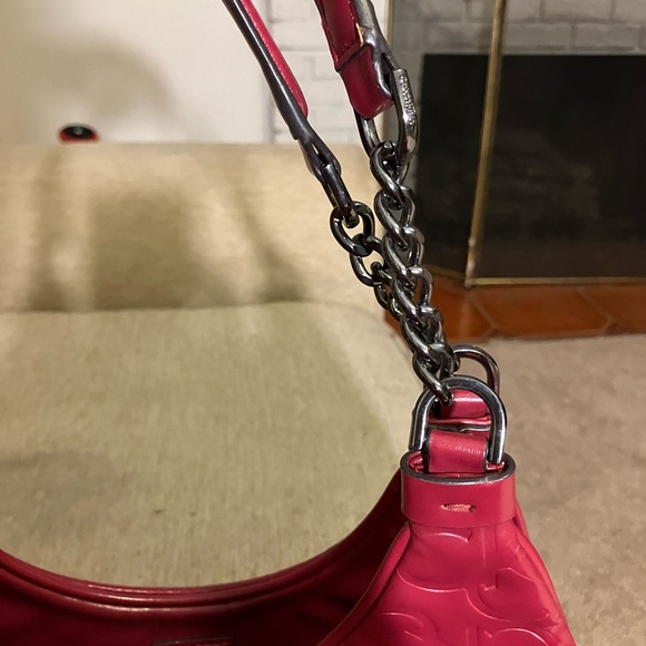 Calvin Klein pink/red leather purse - Picture 5 of 9